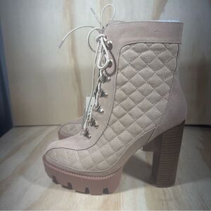 Rag & Co Yoko Quilted Platform Booties  Women’s Size 9 New